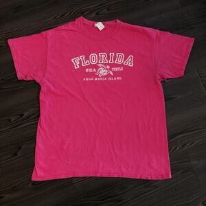 Pink ‘Florida Sea Turtle’ Anna Maria Island Graphic Tee